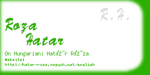 roza hatar business card